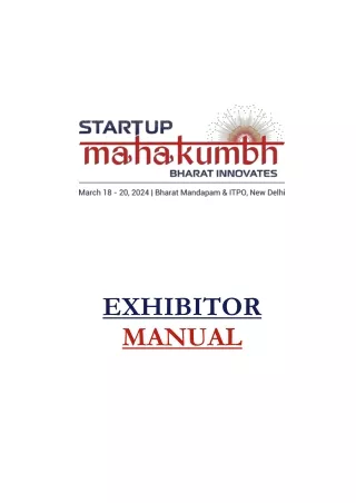 startup mahakumbh-Exhibitors_Manual-2024