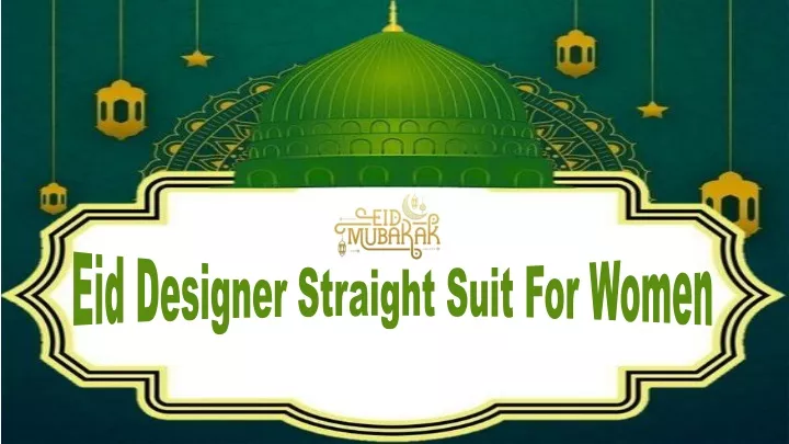 eid designer straight suit for women