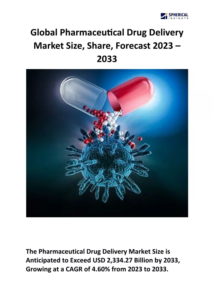 global pharmaceutical drug delivery market size