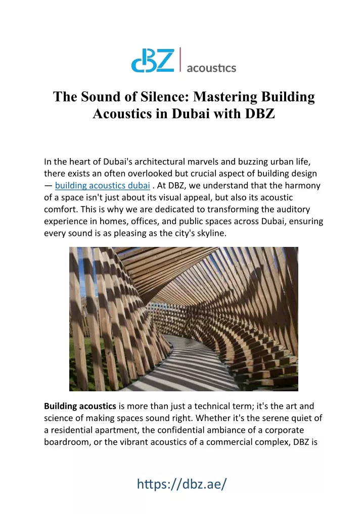 the sound of silence mastering building acoustics