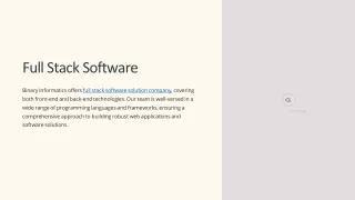 full stack software