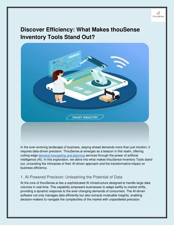 discover efficiency what makes thousense