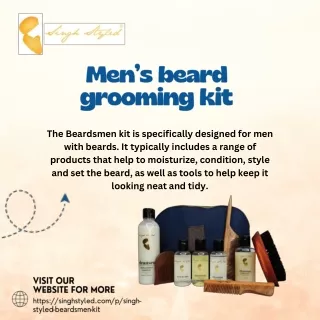 Men's Beard Grooming kit - Singh Styled