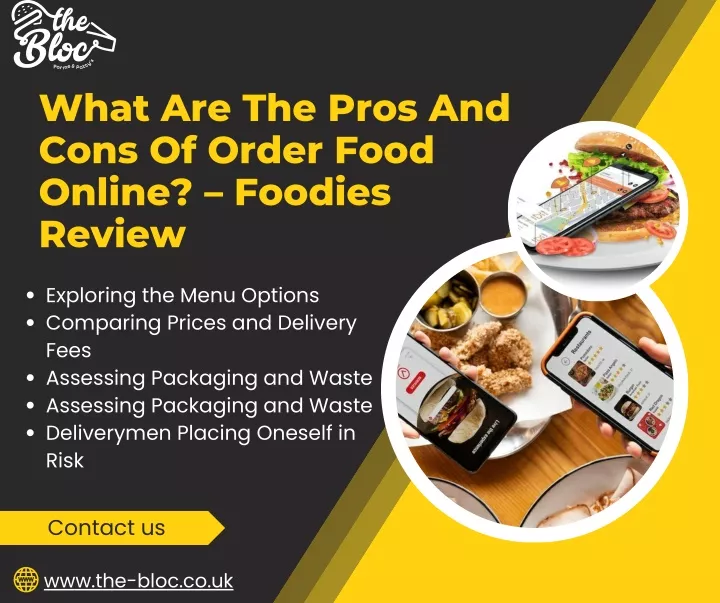 what are the pros and cons of order food online