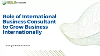 Strategies from International Business Consultants
