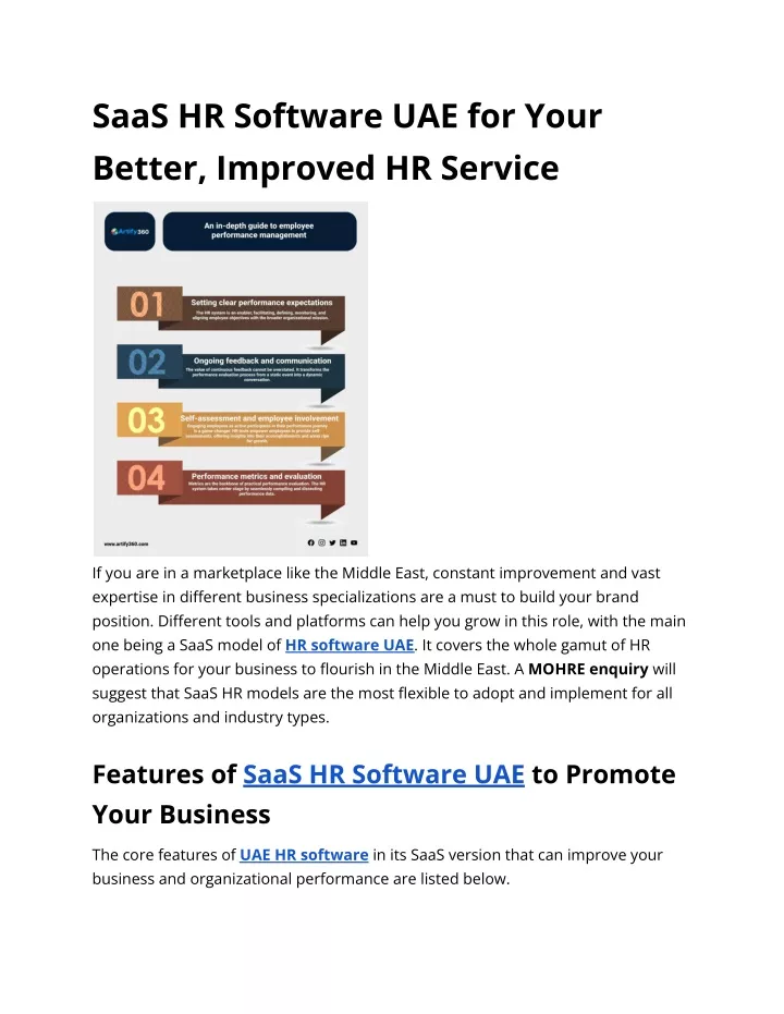 saas hr software uae for your better improved