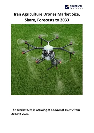 iran agriculture drones market size share