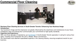 Commercial Floor Cleaning