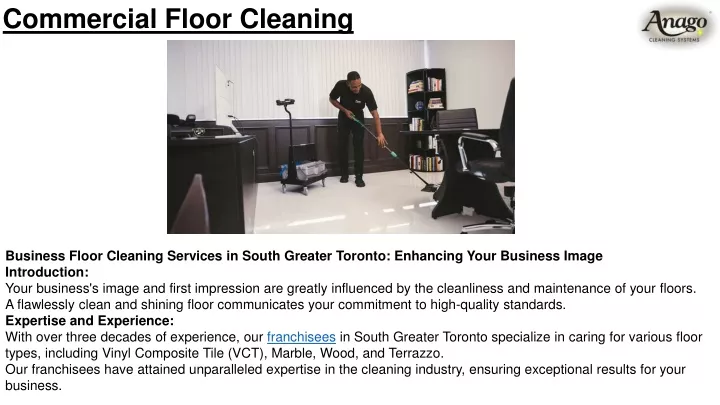 commercial floor cleaning