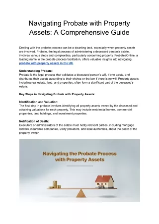 Navigating Probate with Property Assets_ A Comprehensive Guide