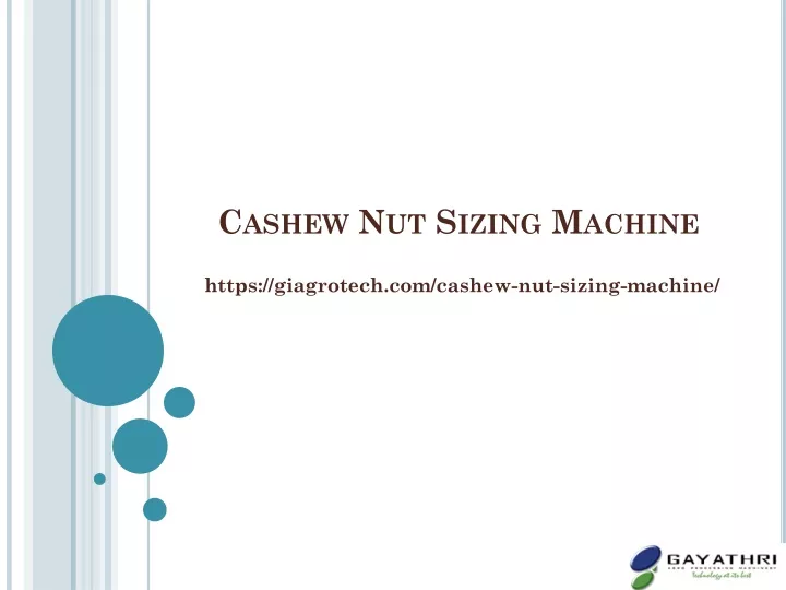 cashew nut sizing machine