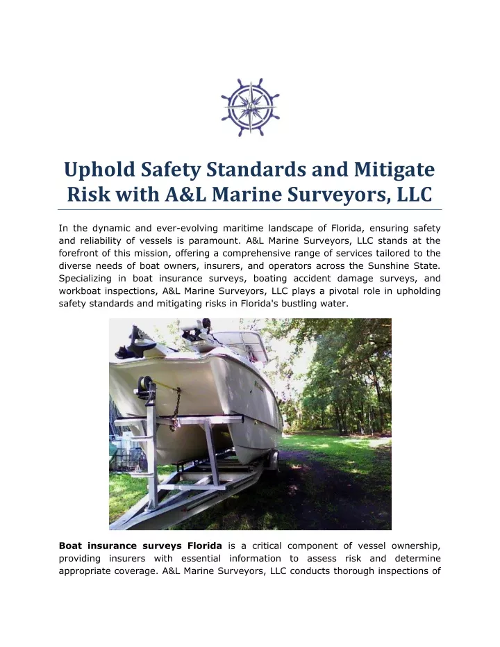 uphold safety standards and mitigate risk with