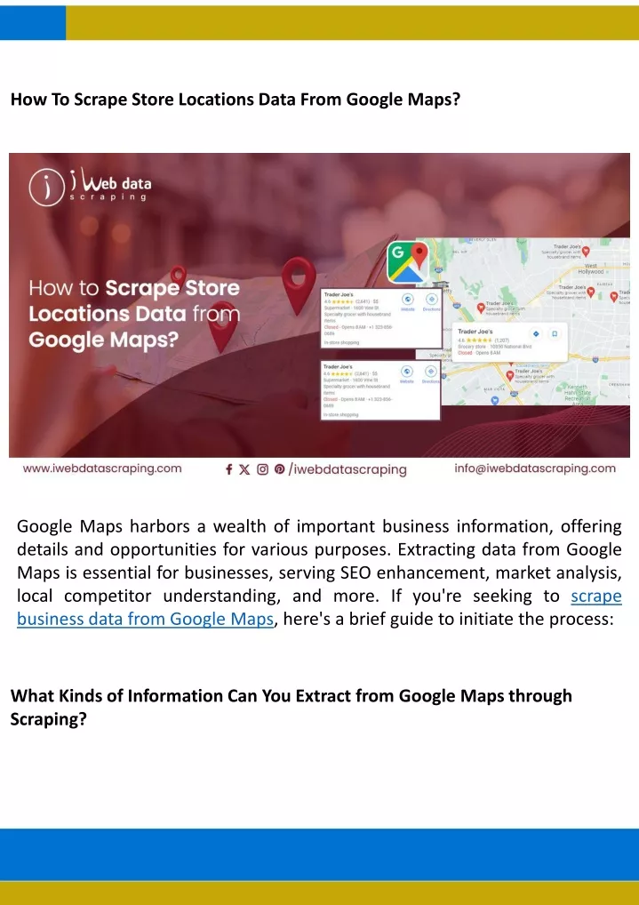 how to scrape store locations data from google