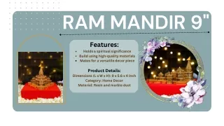 Buy Premium Quality Ram Mandir Statue Online – theartarium