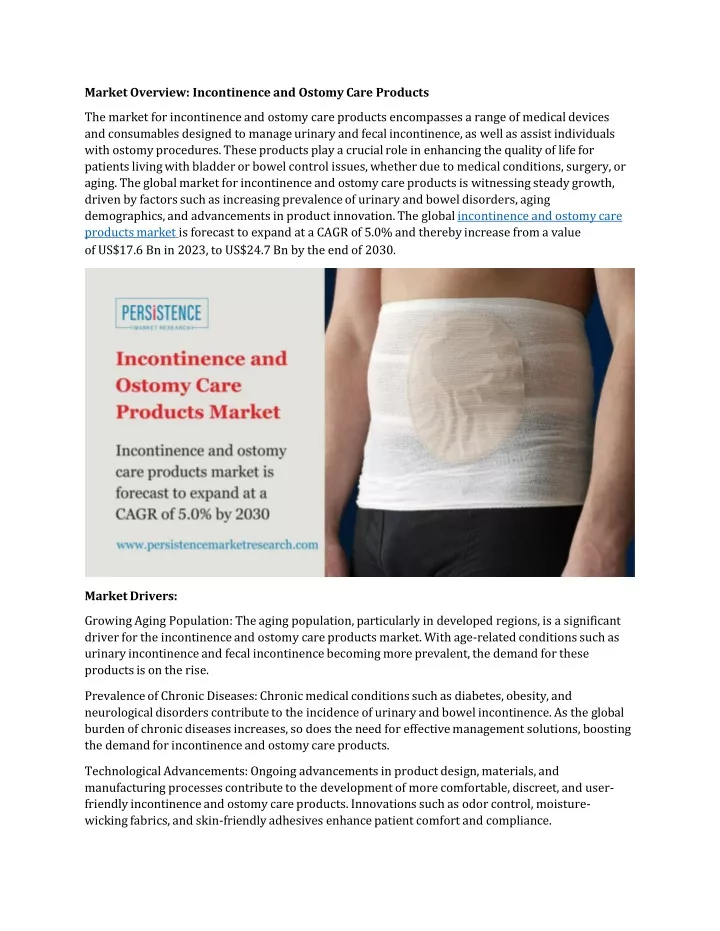 market overview incontinence and ostomy care