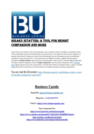 Hikaku Sitatter A Tool for Height Comparison and More