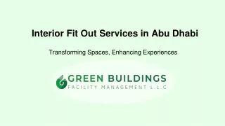 Interior Fit Out Services in Abu Dhabi
