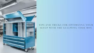 Tips and Tricks for Optimizing Your Setup with the Gullwing Tool Box