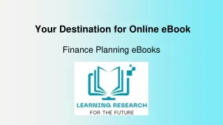 Empower Your Financial Future with Finance Planning eBooks