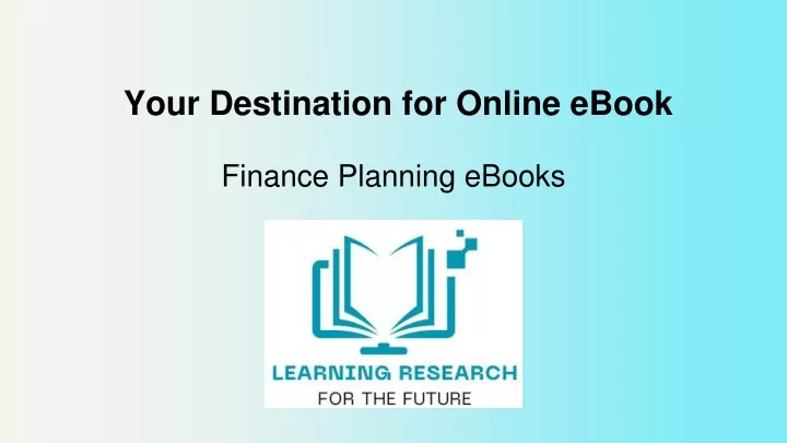 your destination for online ebook