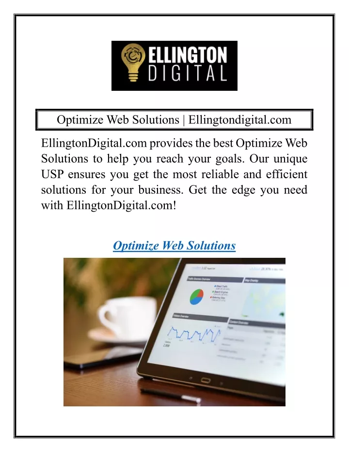 optimize web solutions ellingtondigital com