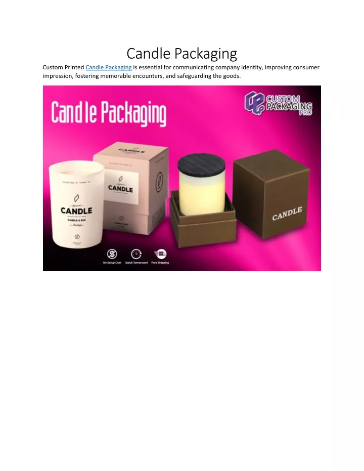 candle packaging