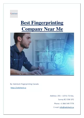 Best Fingerprinting Company Near Me