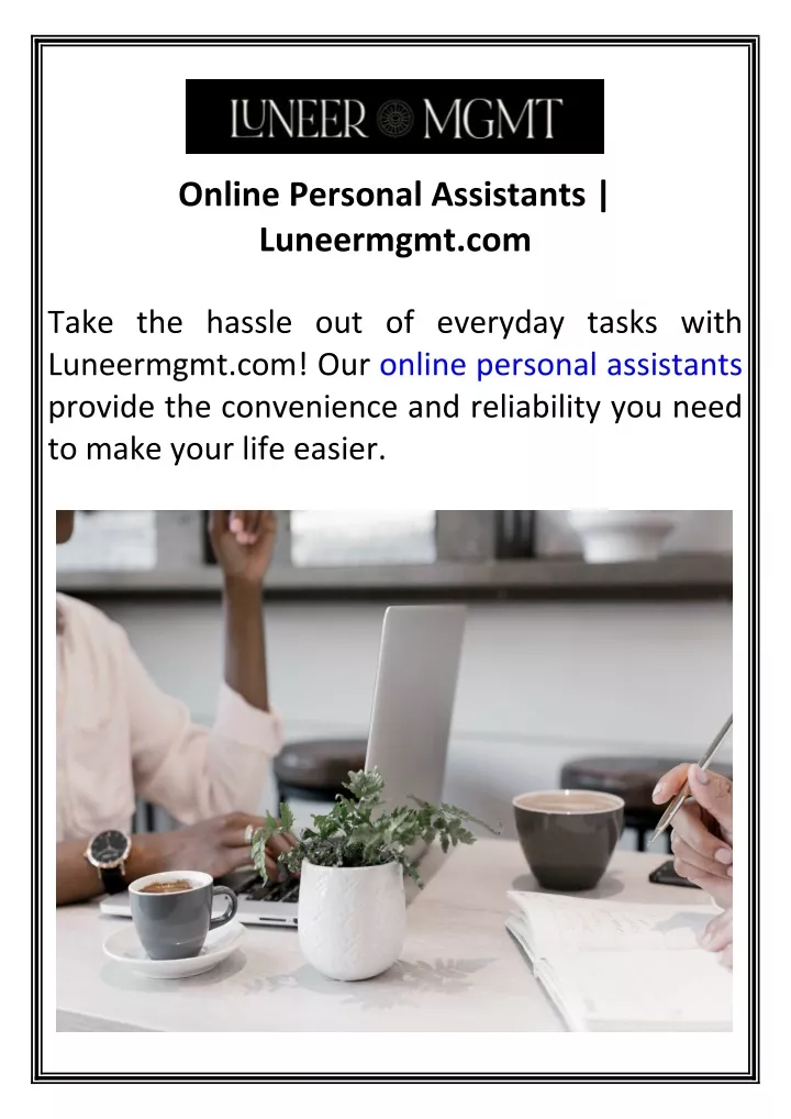 online personal assistants luneermgmt com