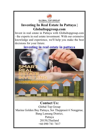 Investing In Real Estate In Pattaya  Globaltopgroup.com