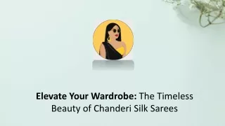 More Than Just a Saree The Cultural Significance of Pure Chanderi Silk Saree