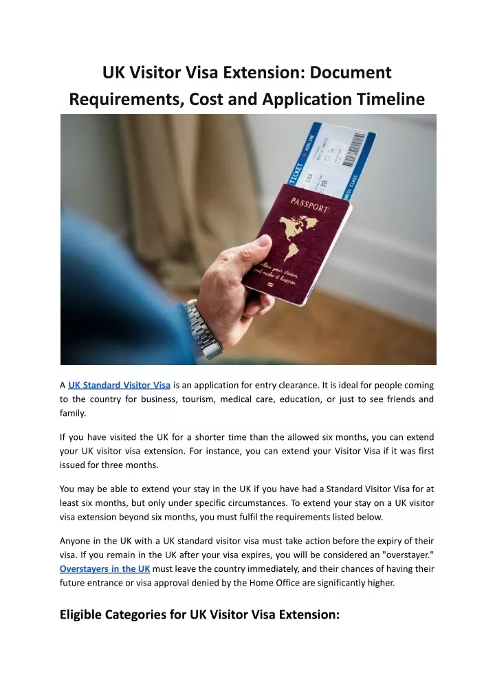 uk visitor visa extension document requirements