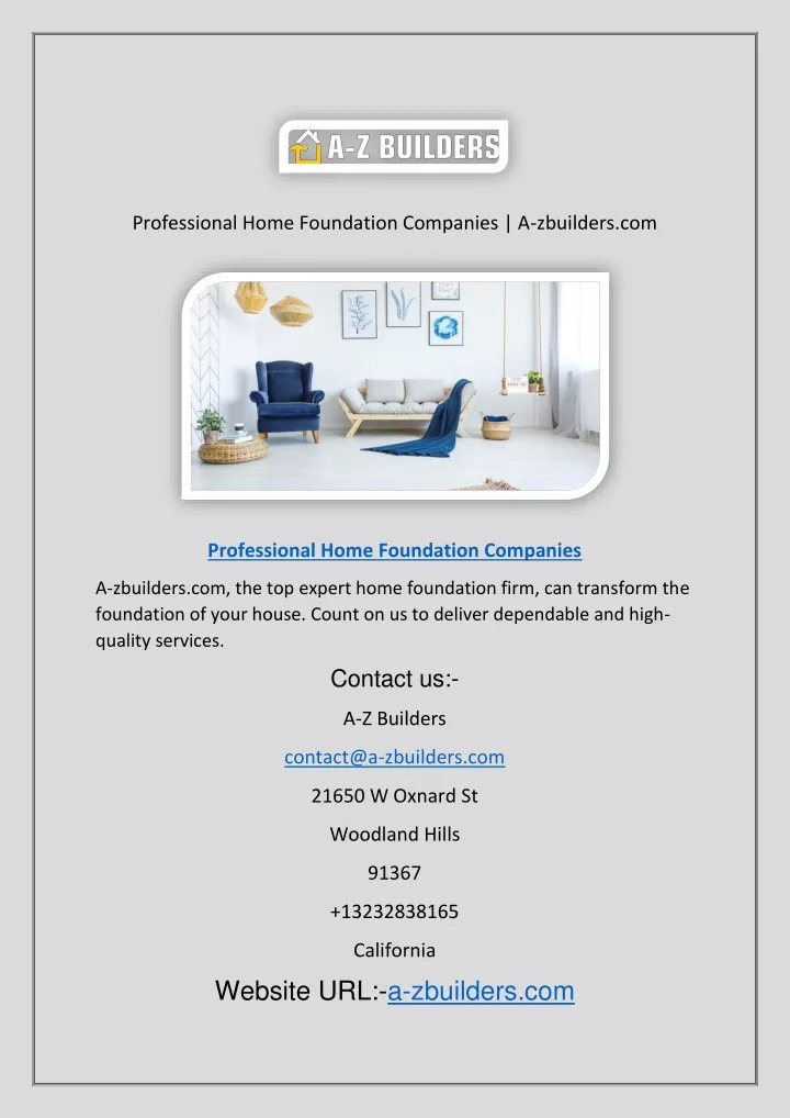 professional home foundation companies