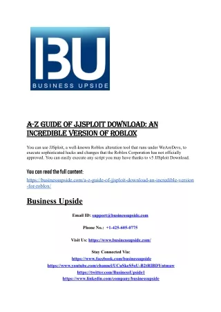 A-Z Guide of JJSploit Download_ An Incredible Version of Roblox.docx