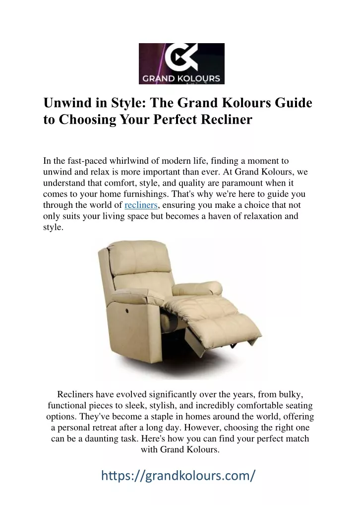 unwind in style the grand kolours guide