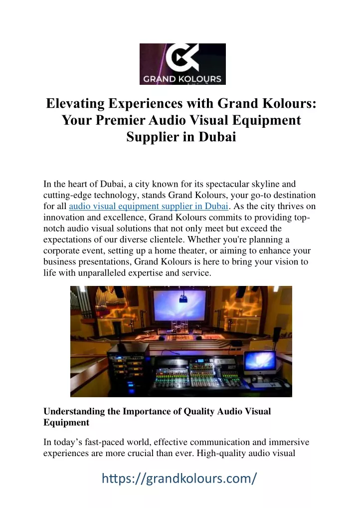 elevating experiences with grand kolours your