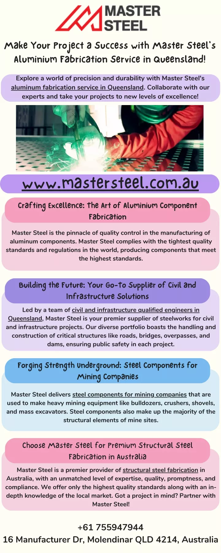 make your project a success with master steel