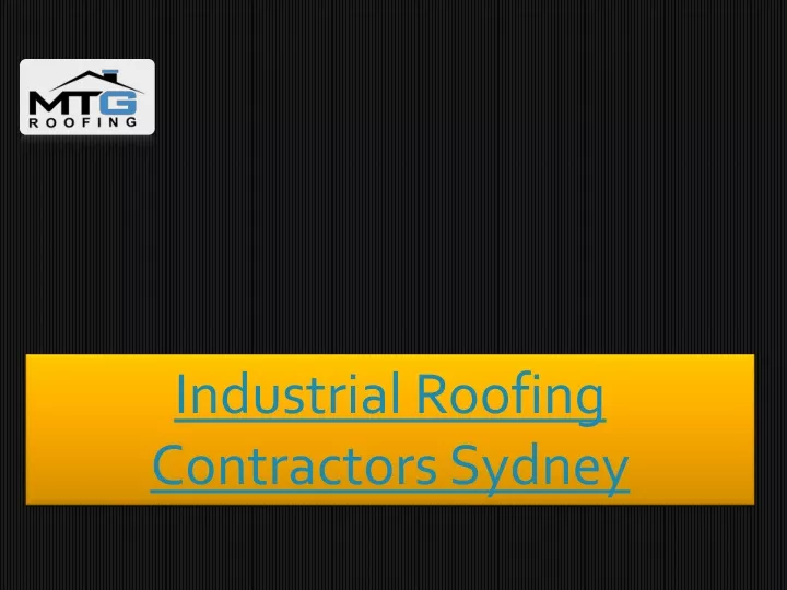 industrial roofing contractors sydney