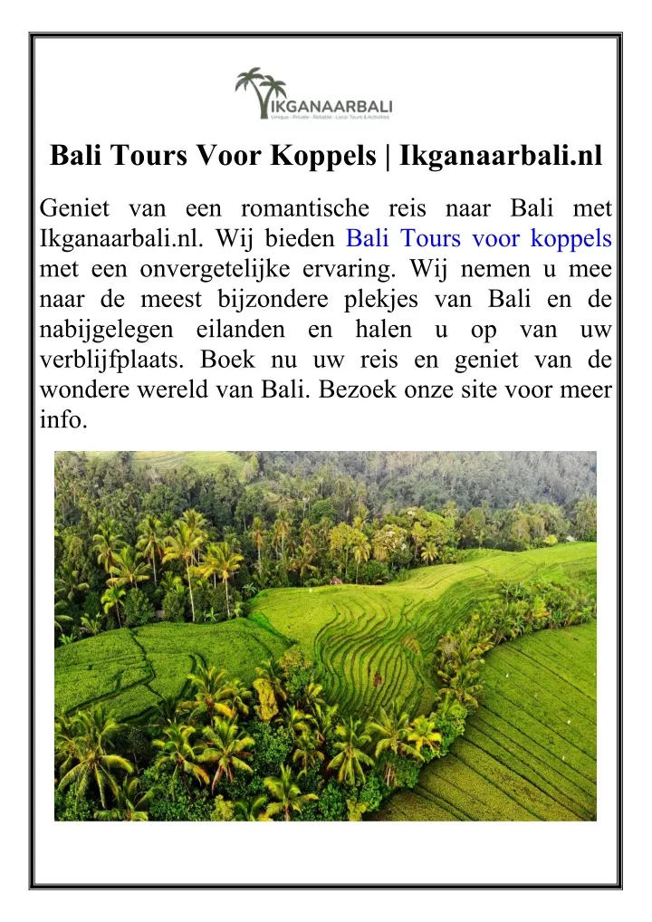 bali tours voor koppels ikganaarbali nl