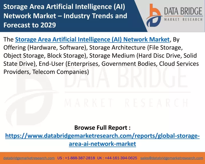 storage area artificial intelligence ai network