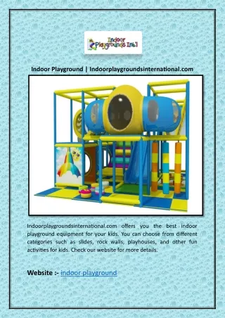 indoor playground indoorplaygroundsinternational