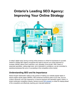 Ontario's Leading SEO Agency_ Improving Your Online Strategy