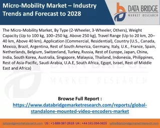 micro mobility market industry trends