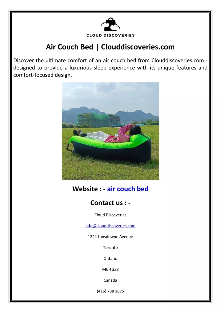 air couch bed clouddiscoveries com