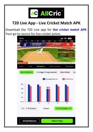 T20 Live App - Live Cricket Match APK