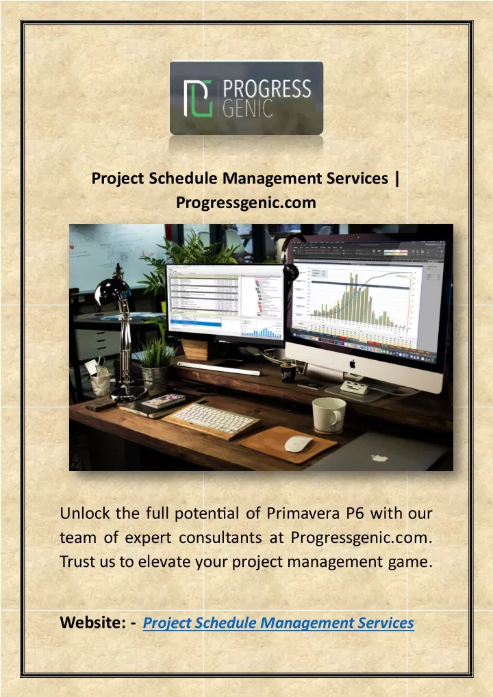 project schedule management services