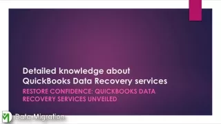 Restore Confidence  QuickBooks Data Recovery Services Unveiled