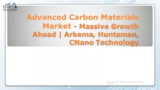 Advanced Carbon Materials Market