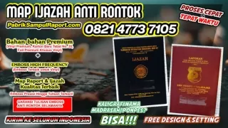 0821-4773-7105 Pesan Sampul Raport Map Ijazah di Aceh Tamiang