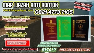 0821-4773-7105 Harga Map Raport Sampul Ijazah di Asahan