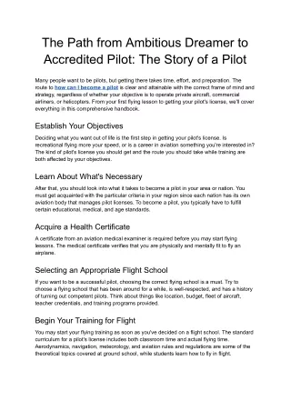 the path from ambitious dreamer to accredited